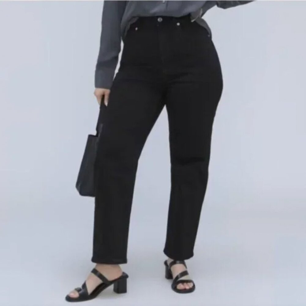 Everlane Curvy Way High Jeans - Coal Black 33